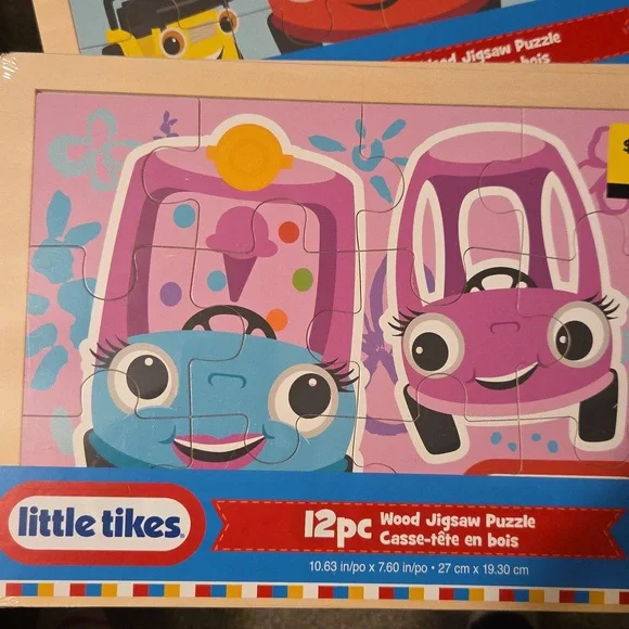 4 Little Tikes Wooden Puzzles - Picture 4 of 6